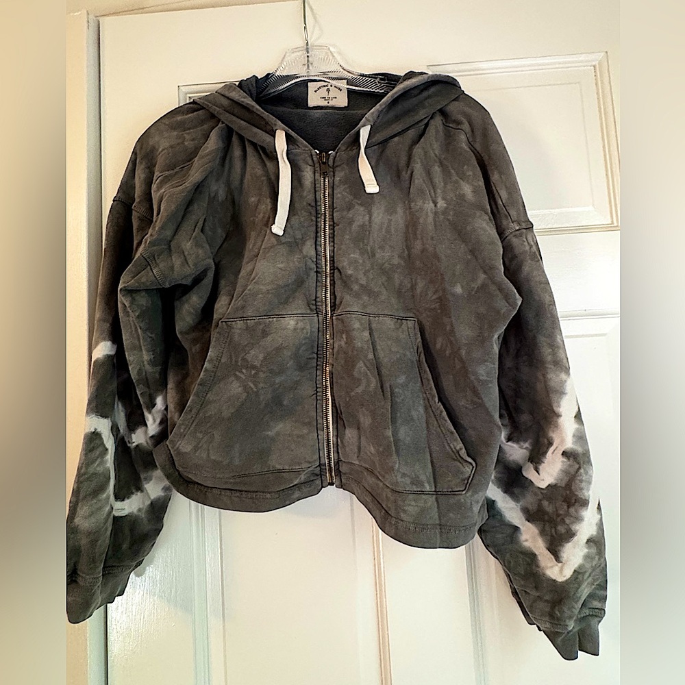 Electric & Rose Sage Cropped Hoodie